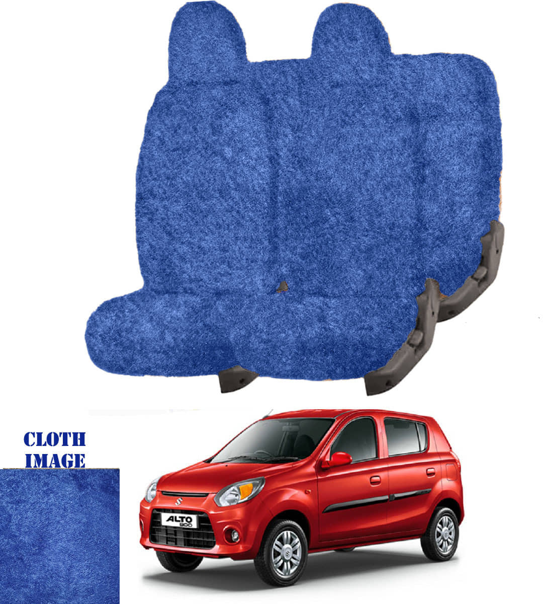 Maruti Alto 800 Blue 5 Seater Car Seat Cover