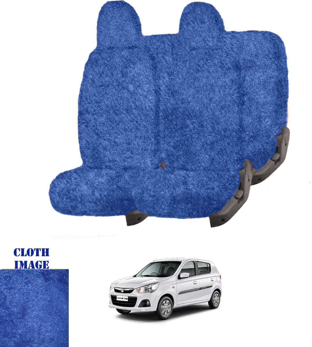 Maruti Alto K10 Blue 5 Seater Car Seat Cover