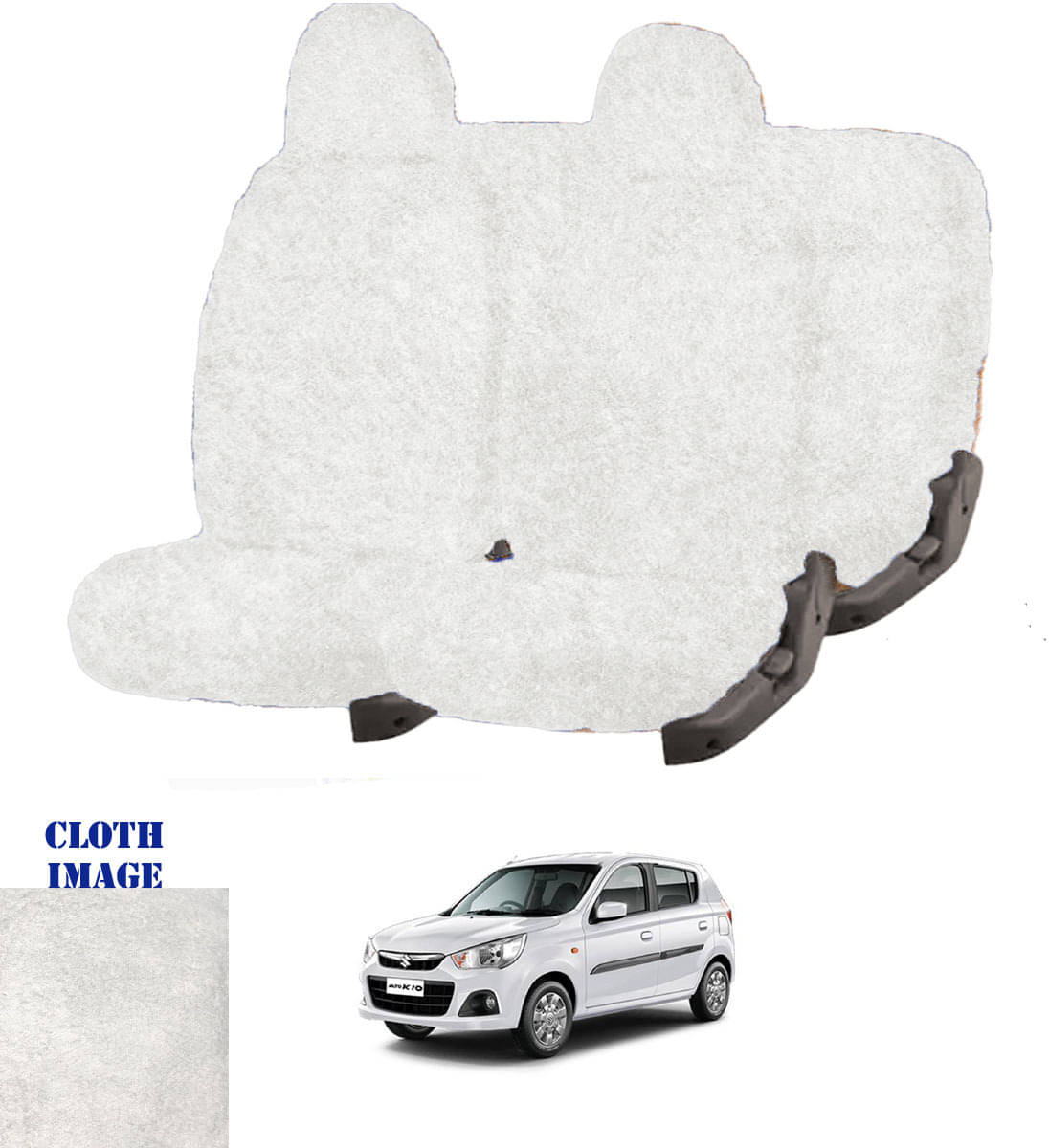 Maruti Alto K10 White 5 Seater Car Seat Cover Maruti Alto K10 White 5 Seater Car Seat Cover