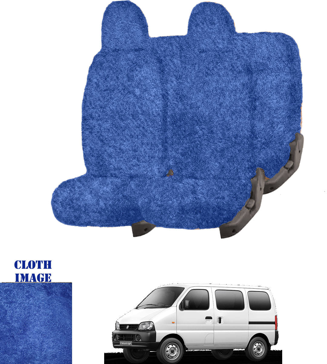Maruti Eeco 5S Blue 5 Seater Car Seat Cover Maruti Eeco 5S Blue 5 Seater Car Seat Cover