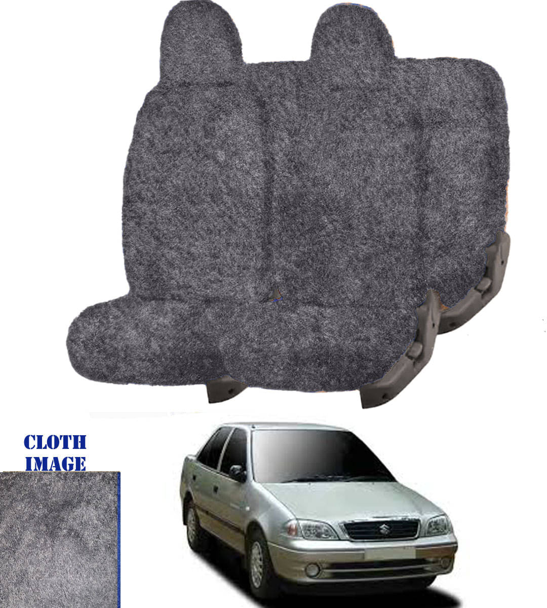 Maruti Esteem Grey 5 Seater Car Seat Cover Maruti Esteem Grey 5 Seater Car Seat Cover