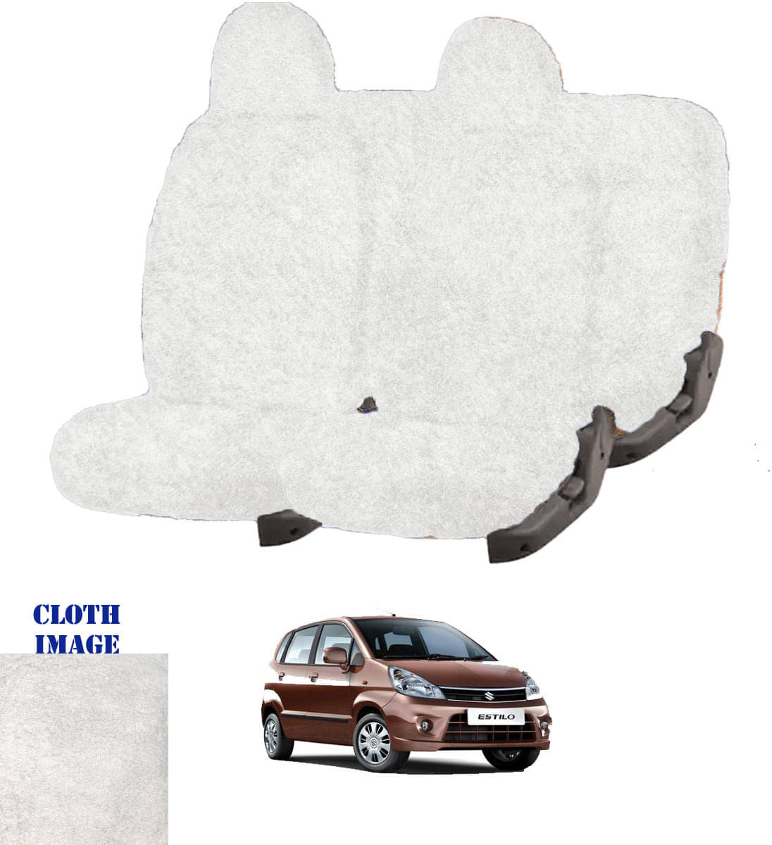 Maruti Estilo White 5 Seater Car Seat Cover Maruti Estilo White 5 Seater Car Seat Cover