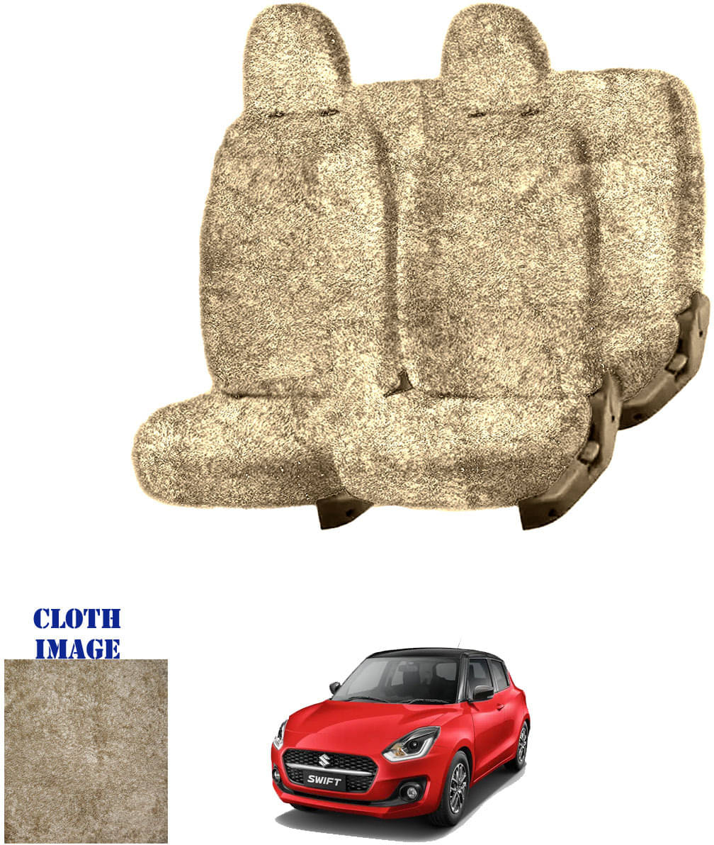     			Maruti New Swift Beige 5 Seater Car Seat Cover