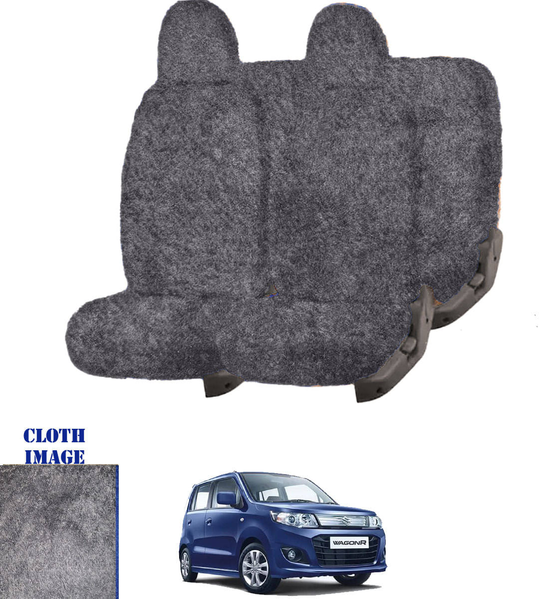 Maruti Wagon R 1.0 Grey 5 Seater Car Seat Cover Maruti Wagon R 1.0 Grey 5 Seater Car Seat Cover