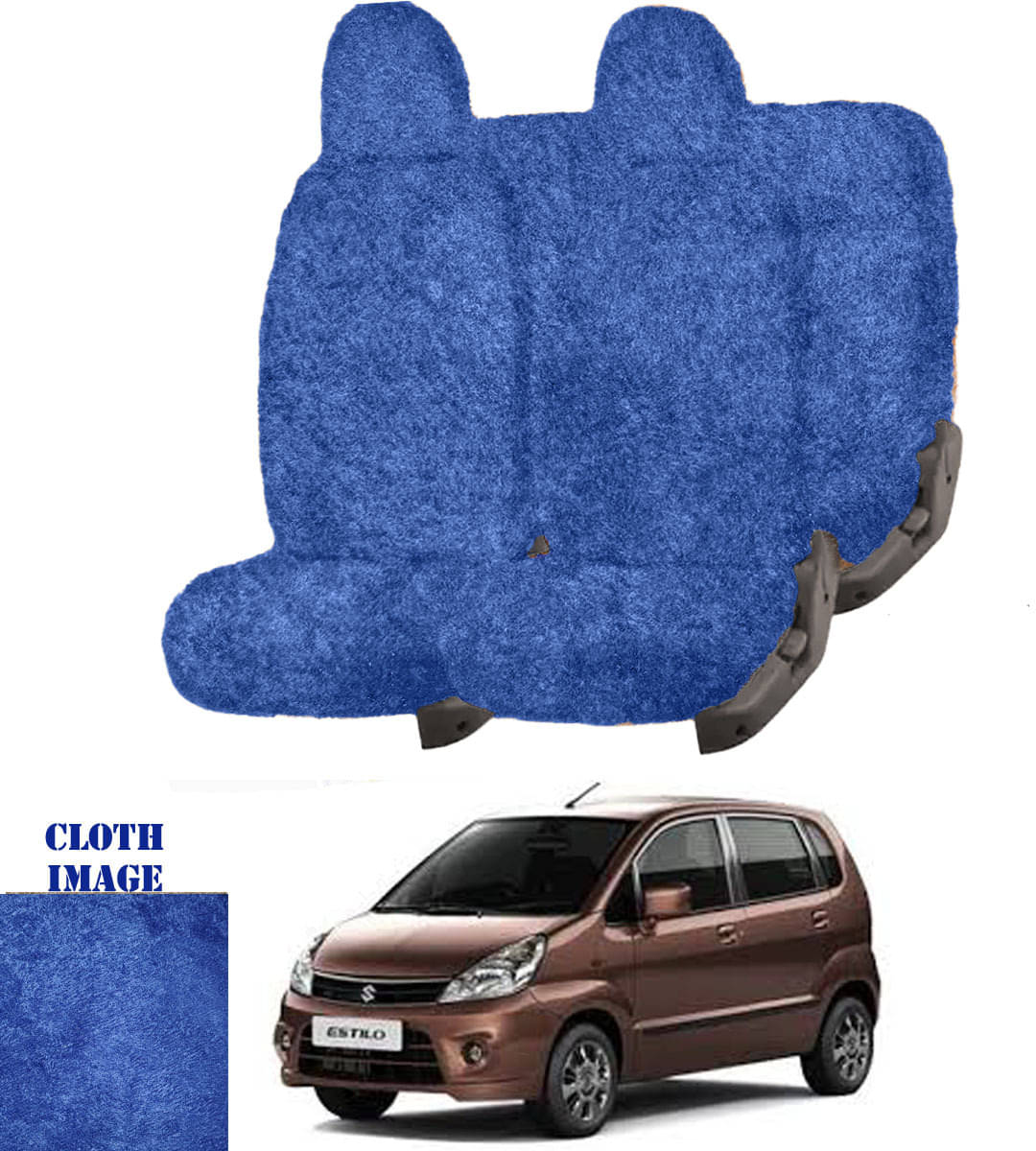 Maruti Zen Estilo Blue 5 Seater Car Seat Cover Maruti Zen Estilo Blue 5 Seater Car Seat Cover