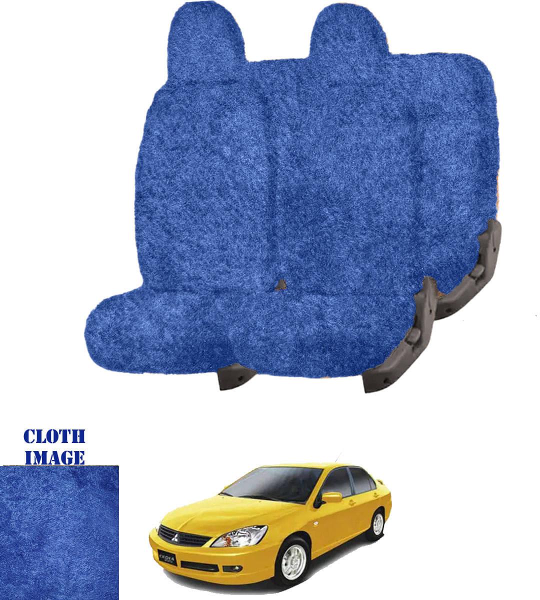 Mitsubishi Lancer Cedia Blue 5 Seater Car Seat Cover Mitsubishi Lancer Cedia Blue 5 Seater Car Seat Cover