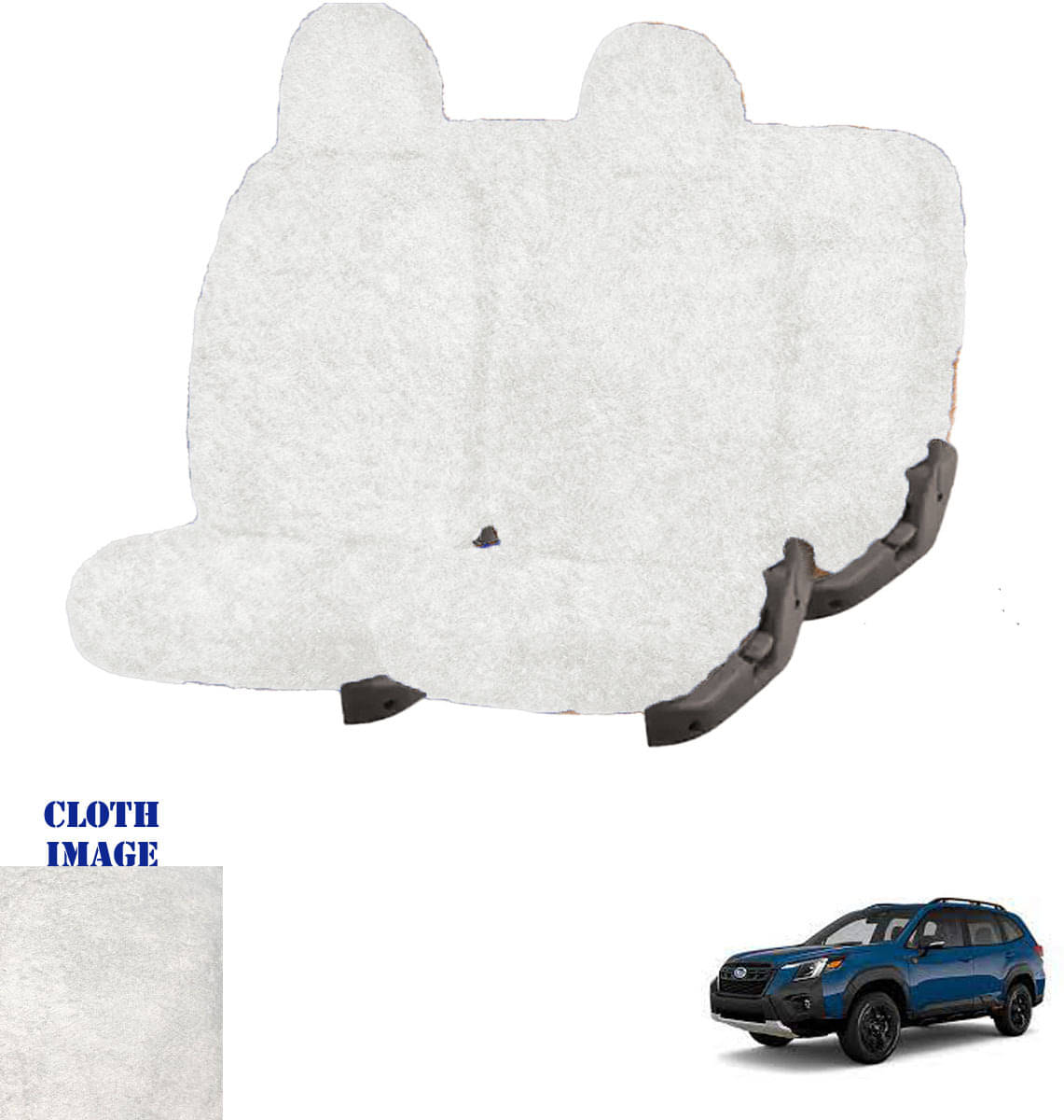 NA Forester White 5 Seater Car Seat Cover NA Forester White 5 Seater Car Seat Cover