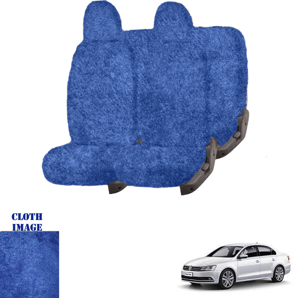     			NA Jetta Blue 5 Seater Car Seat Cover