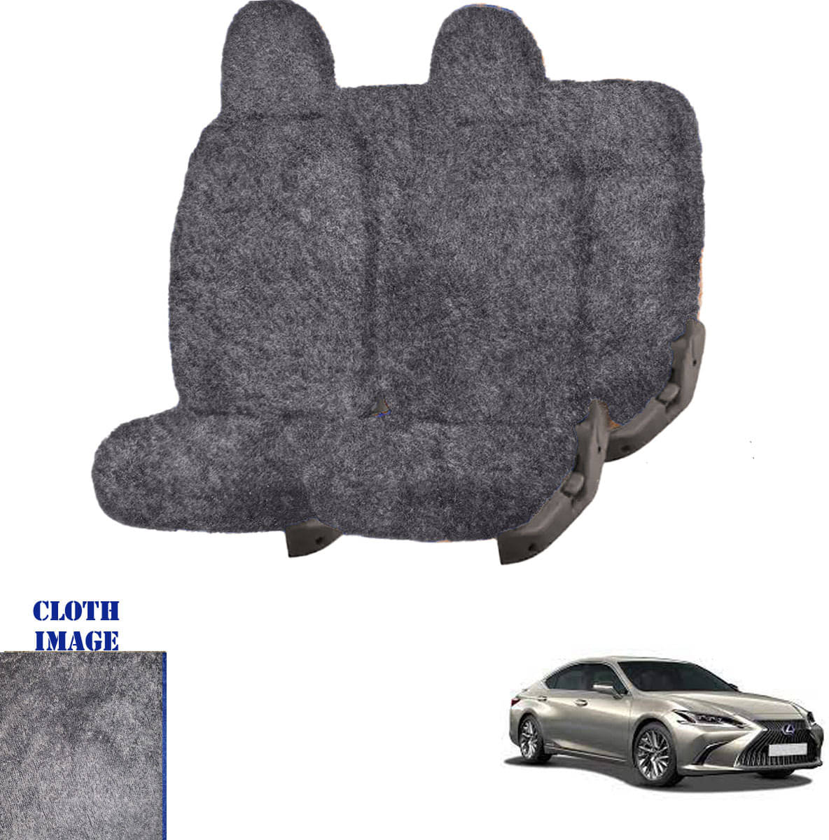 NA Lexus Grey 5 Seater Car Seat Cover NA Lexus Grey 5 Seater Car Seat Cover