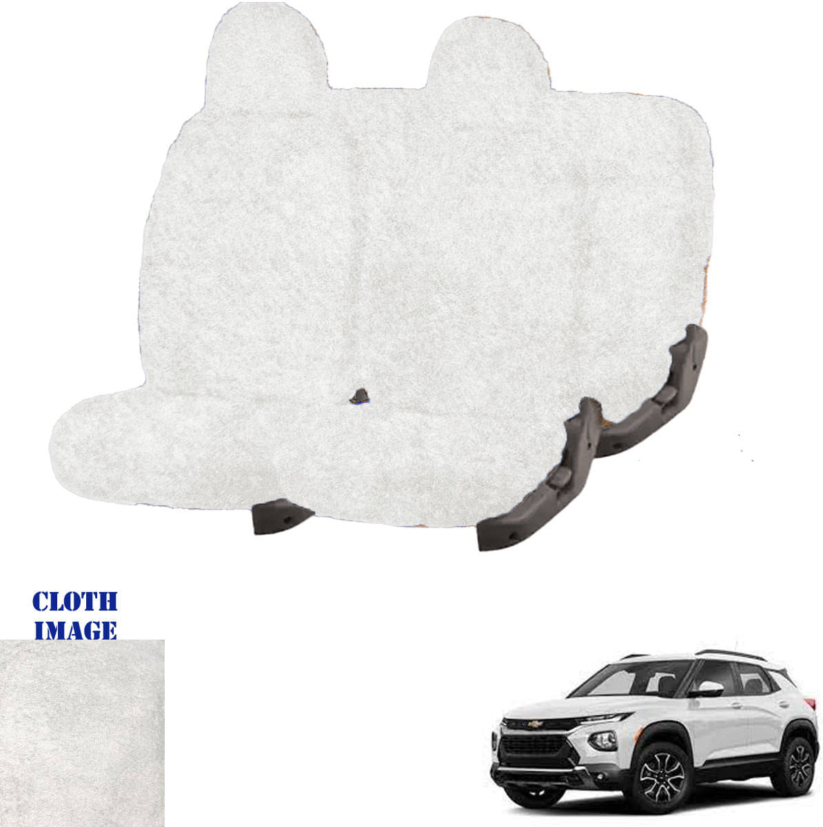 NA Trailblazer White 5 Seater Car Seat Cover     			NA Trailblazer White 5 Seater Car Seat Cover