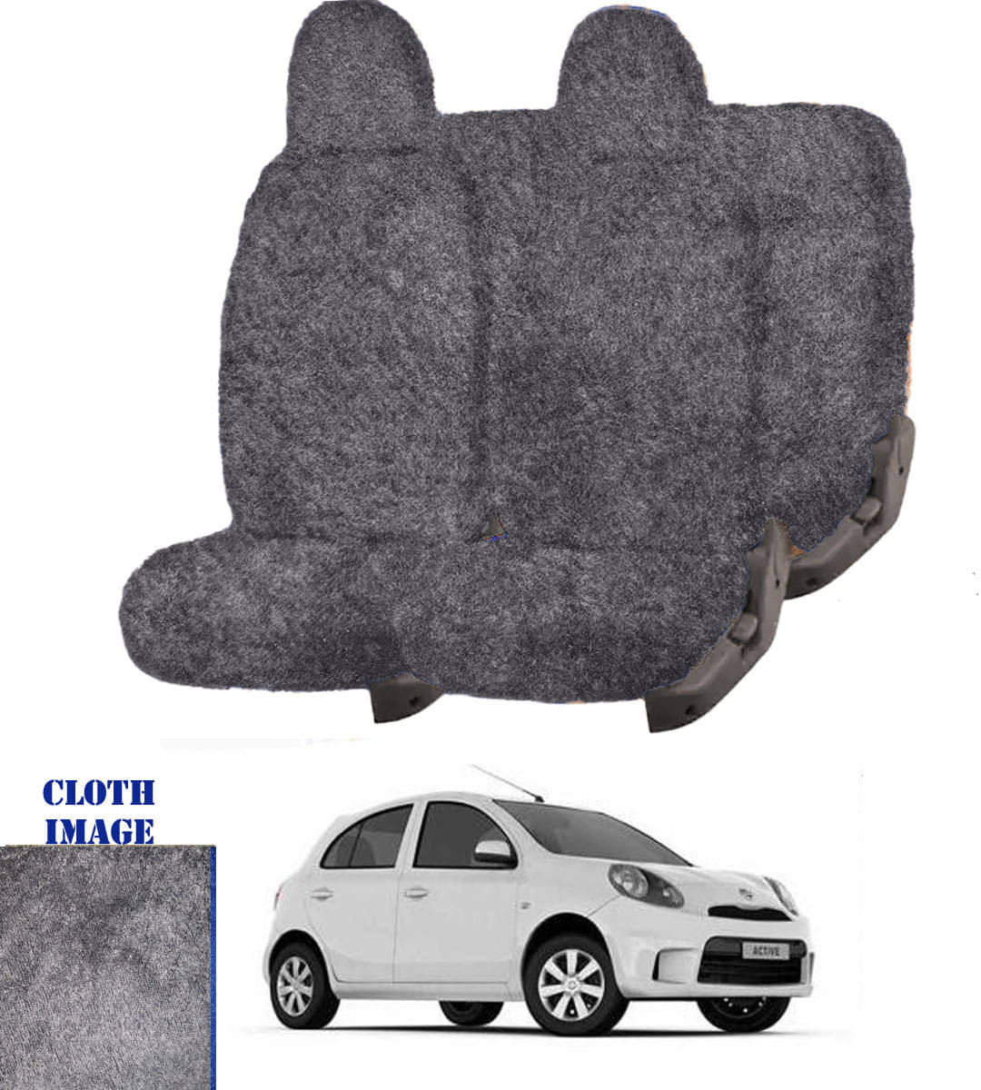 Nissan Micra Grey 5 Seater Car Seat Cover Nissan Micra Grey 5 Seater Car Seat Cover