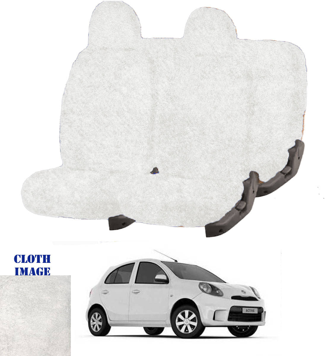 Nissan Micra White 5 Seater Car Seat Cover Nissan Micra White 5 Seater Car Seat Cover