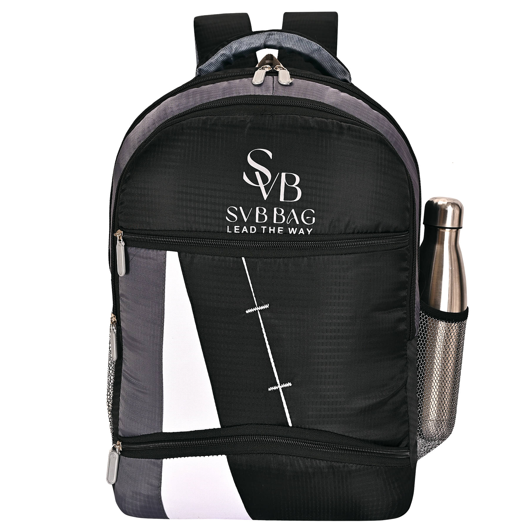     			SVB BAG Black Polyester Backpack ( 35 Ltrs )