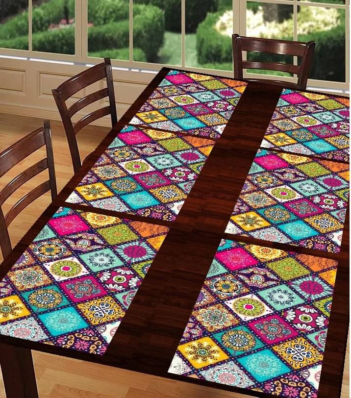 Sanraksshan PVC Solid Rectangle Table Mats ( 40 cm x 30 cm ) Pack of 1 - Multi Sanraksshan PVC Solid Rectangle Table Mats ( 40 cm x 30 cm ) Pack of 1 - Multi