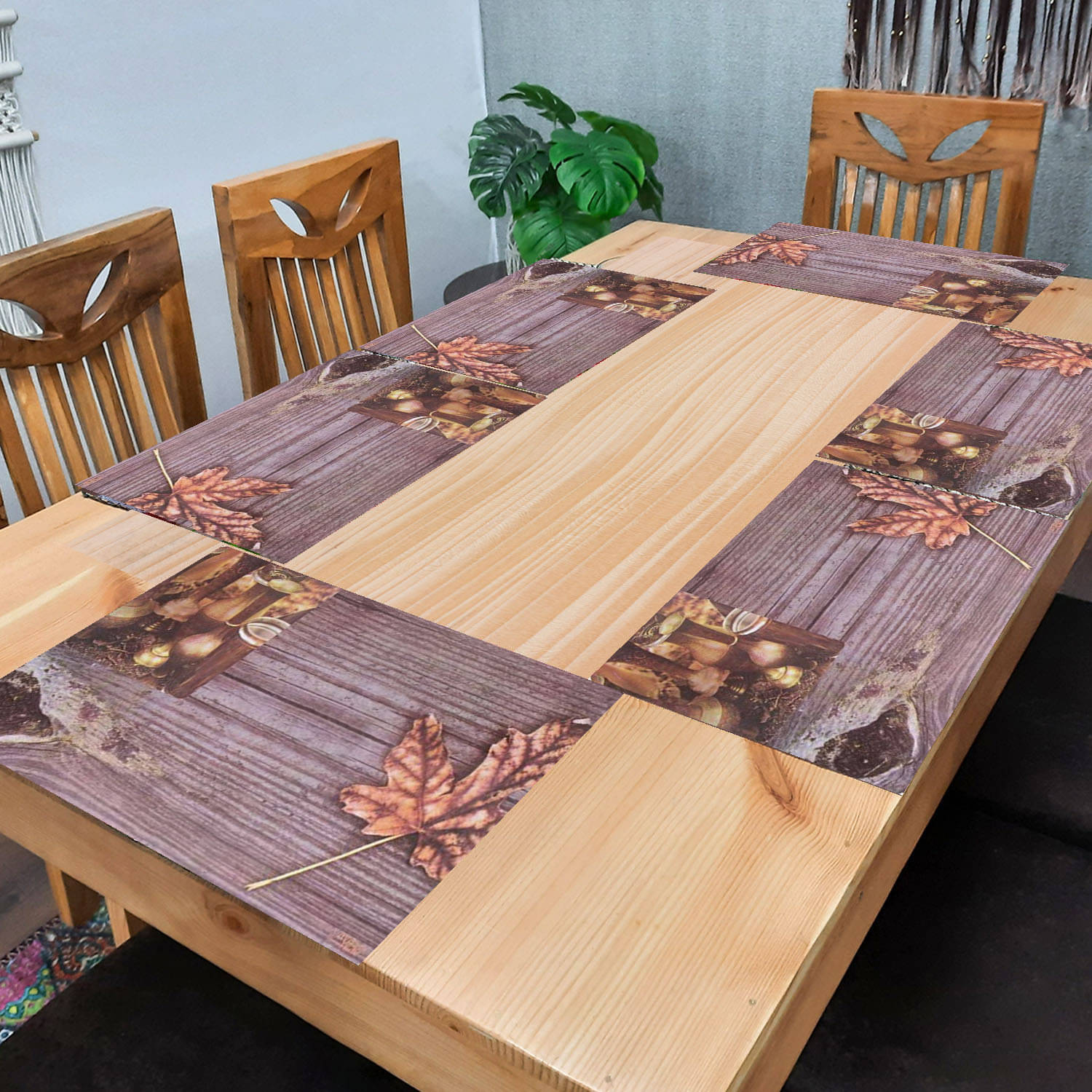     			Sanraksshan PVC Solid Rectangle Table Mats ( 40 cm x 30 cm ) Pack of 1 - Multi