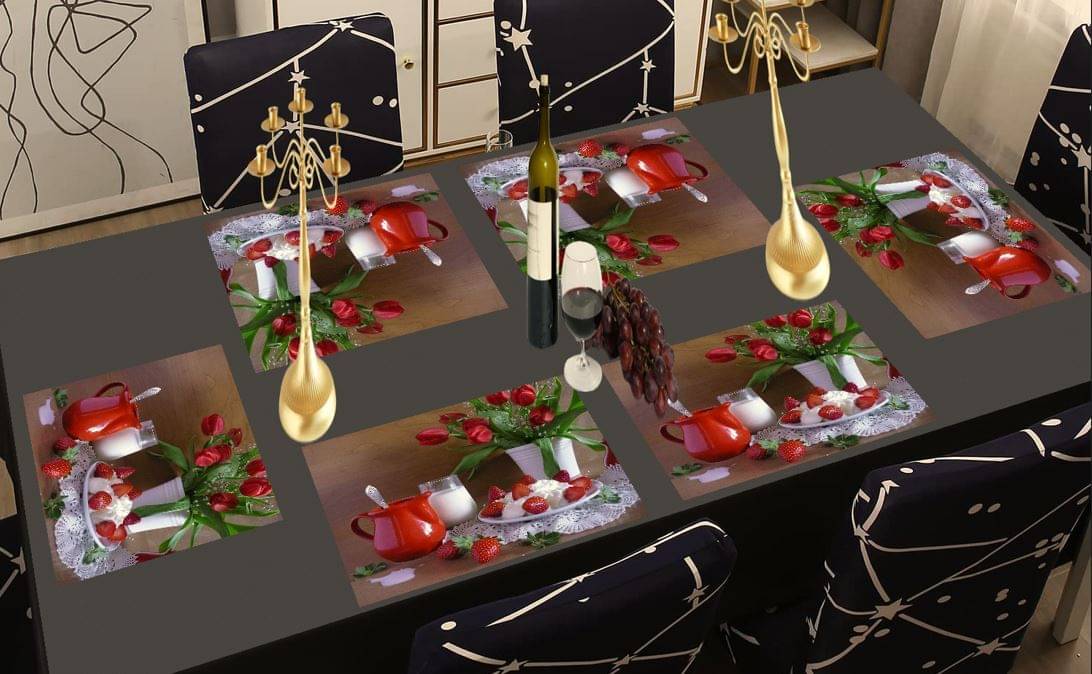 Sanraksshan PVC Solid Rectangle Table Mats ( 40 cm x 30 cm ) Pack of 1 - Multi     			Sanraksshan PVC Solid Rectangle Table Mats ( 40 cm x 30 cm ) Pack of 1 - Multi