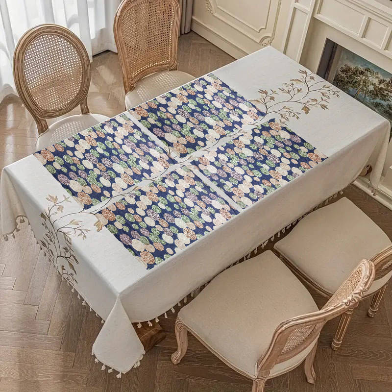    			Sanraksshan PVC Solid Rectangle Table Mats ( 40 cm x 30 cm ) Pack of 1 - Multi