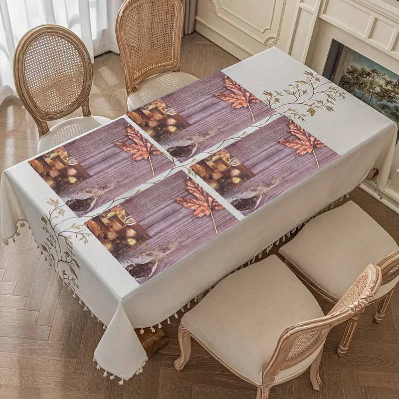     			Sanraksshan PVC Solid Rectangle Table Mats ( 40 cm x 30 cm ) Pack of 1 - Multi