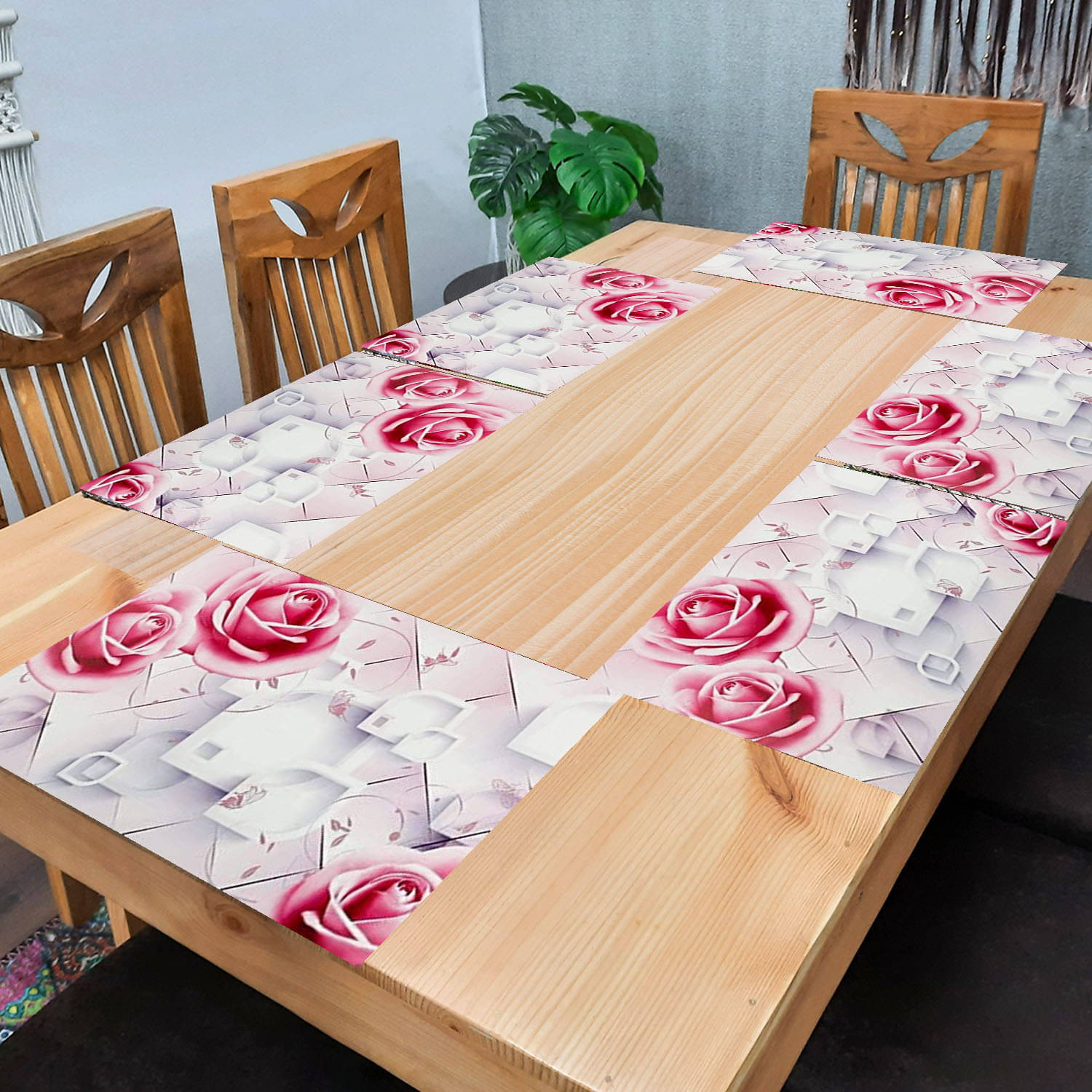 Sanraksshan PVC Solid Rectangle Table Mats ( 40 cm x 30 cm ) Pack of 1 - Multi Sanraksshan PVC Solid Rectangle Table Mats ( 40 cm x 30 cm ) Pack of 1 - Multi