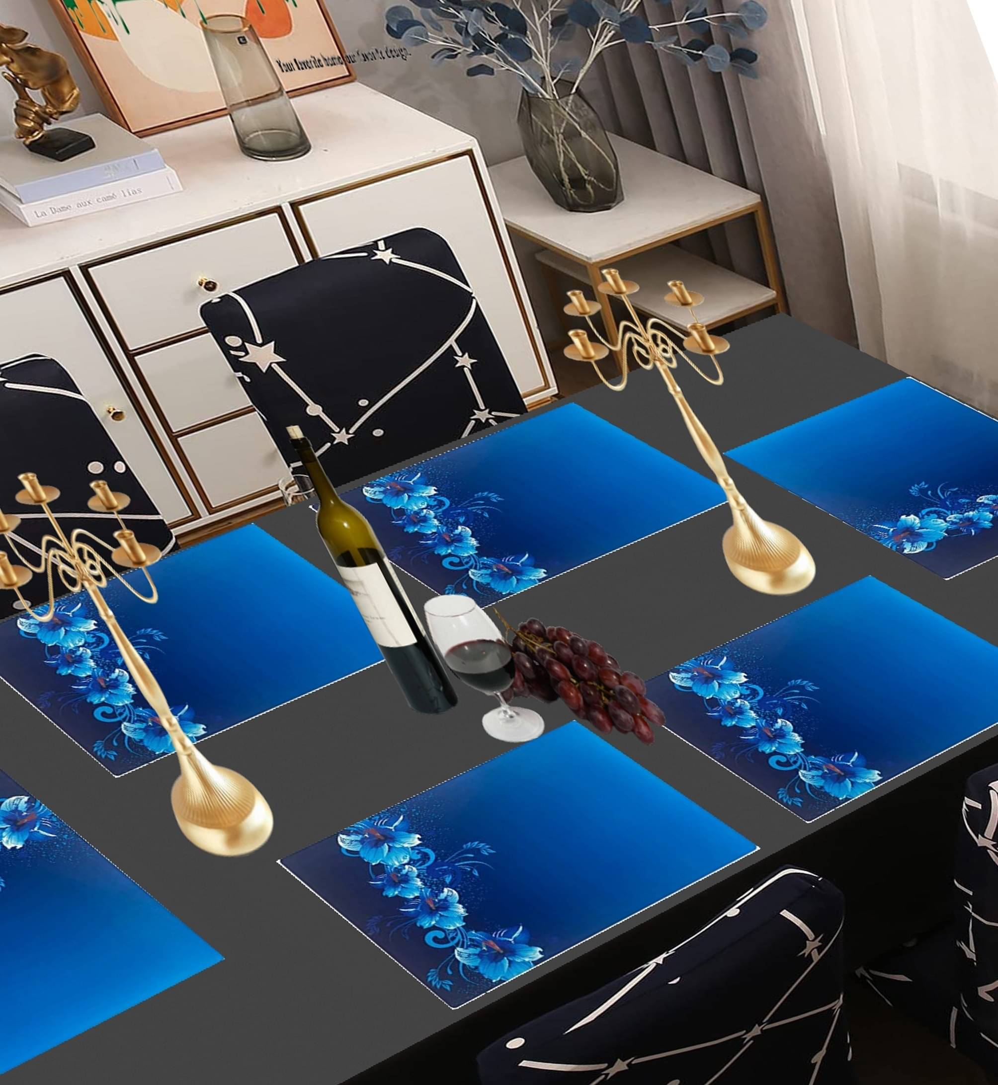     			Sanraksshan PVC Solid Rectangle Table Mats ( 40 cm x 30 cm ) Pack of 1 - Multi
