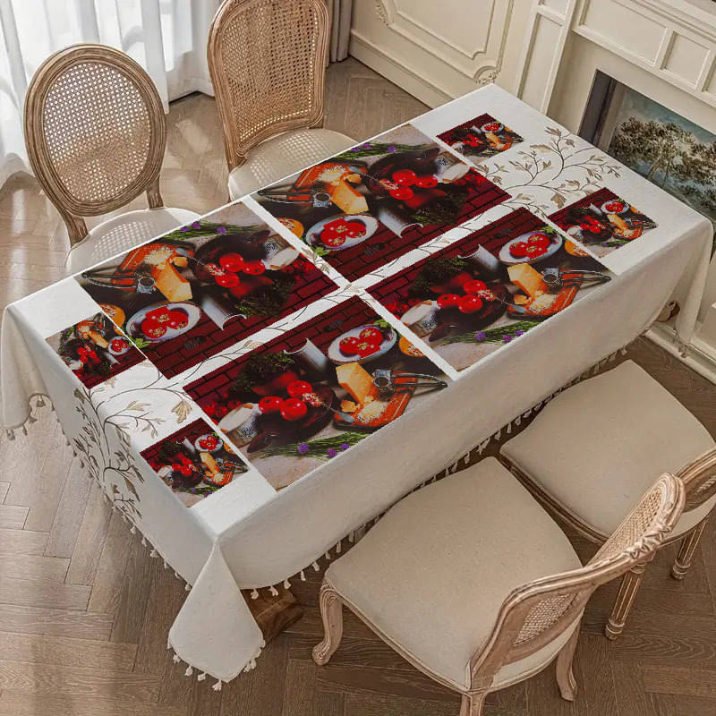     			Sanraksshan PVC Solid Rectangle Table Mats ( 40 cm x 30 cm ) Pack of 1 - Multi