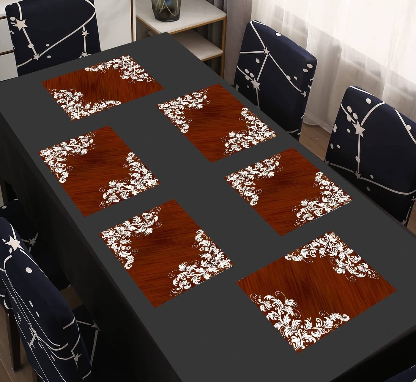     			Sanraksshan PVC Solid Rectangle Table Mats ( 40 cm x 30 cm ) Pack of 1 - Multi