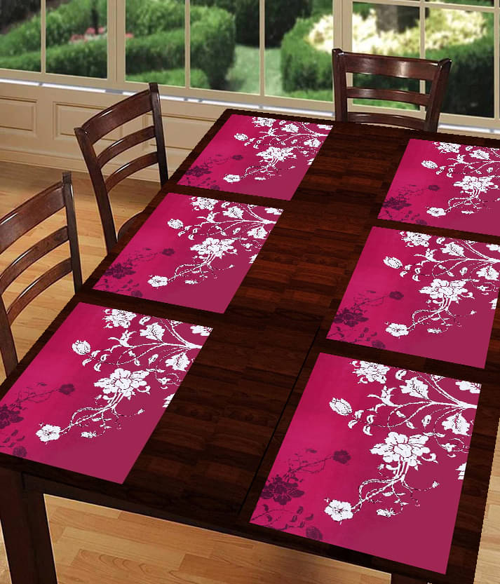     			Sanraksshan PVC Solid Rectangle Table Mats ( 40 cm x 30 cm ) Pack of 1 - Multi