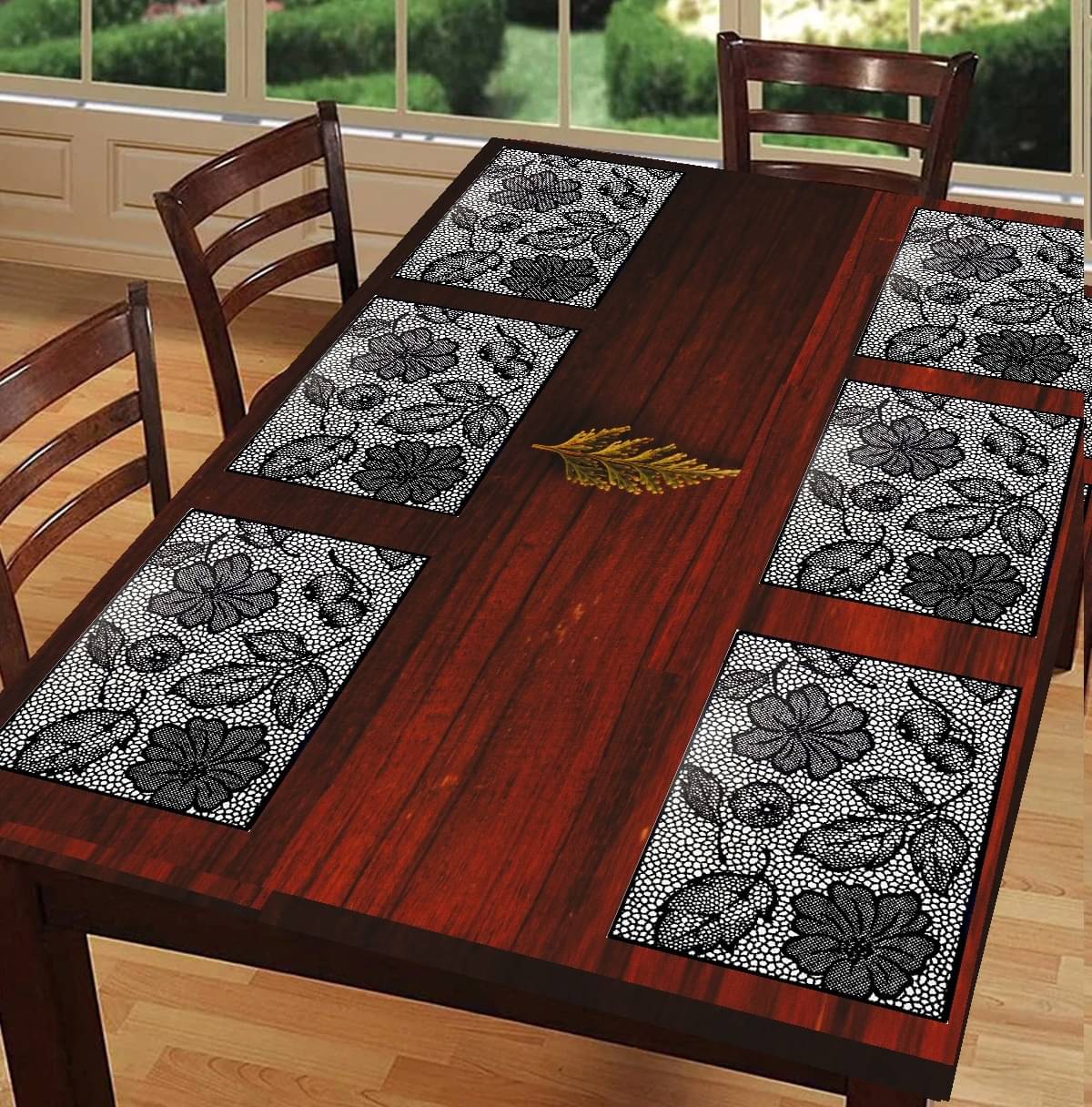     			Sanraksshan PVC Solid Rectangle Table Mats ( 40 cm x 30 cm ) Pack of 1 - Multi