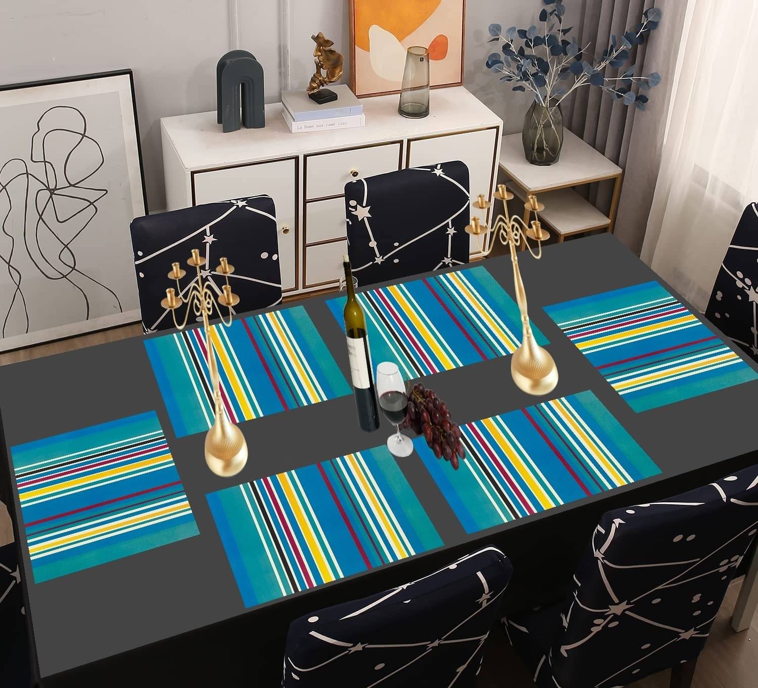 Sanraksshan PVC Solid Rectangle Table Mats ( 40 cm x 30 cm ) Pack of 1 - Multi Sanraksshan PVC Solid Rectangle Table Mats ( 40 cm x 30 cm ) Pack of 1 - Multi