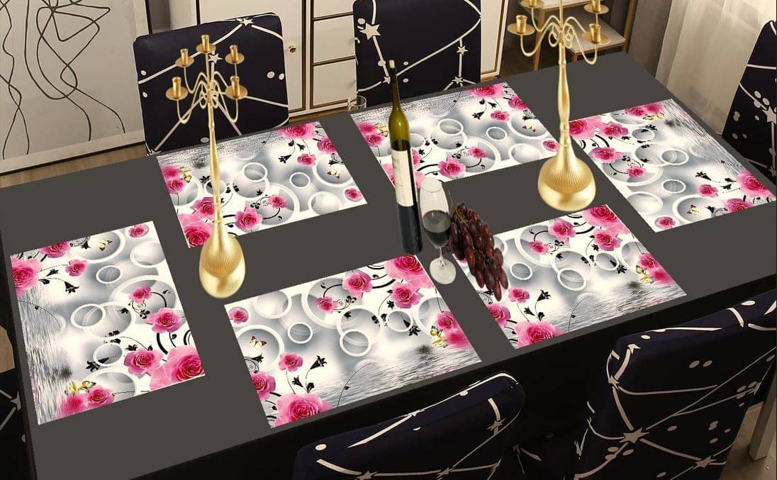 Sanraksshan PVC Solid Rectangle Table Mats ( 40 cm x 30 cm ) Pack of 1 - Multi Sanraksshan PVC Solid Rectangle Table Mats ( 40 cm x 30 cm ) Pack of 1 - Multi
