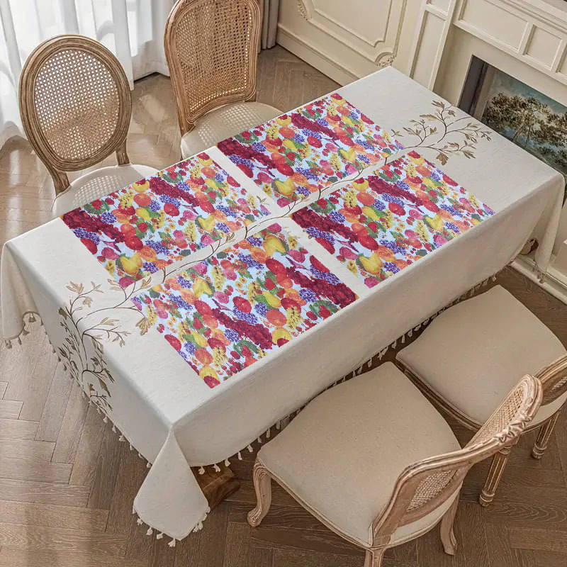     			Sanraksshan PVC Solid Rectangle Table Mats ( 40 cm x 30 cm ) Pack of 1 - Multi