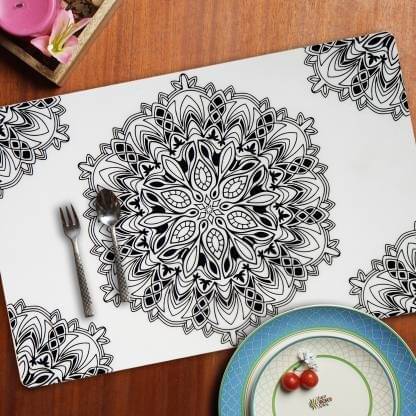 Sanraksshan PVC Solid Rectangle Table Mats ( 40 cm x 30 cm ) Pack of 1 - Multi Sanraksshan PVC Solid Rectangle Table Mats ( 40 cm x 30 cm ) Pack of 1 - Multi