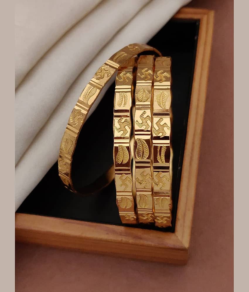 Shivay Fashion Gold Bangle Set ( Pack of 2 ) - Bangles & Bracelets | Buy online on ZillyBuy