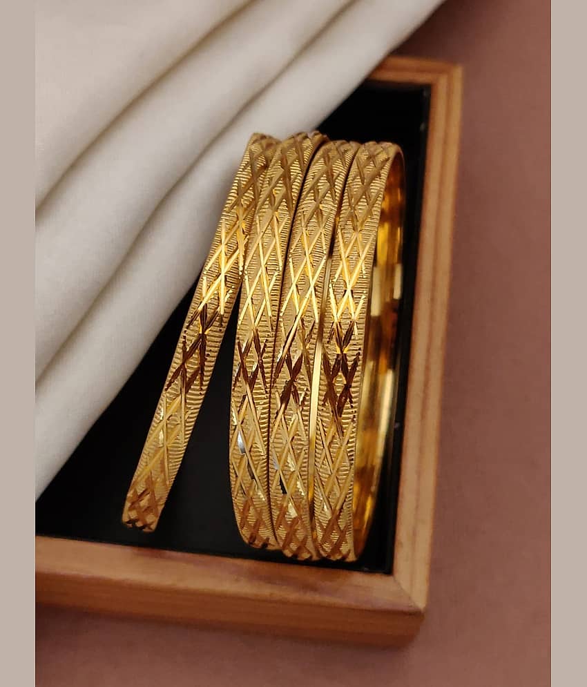 Shivay Fashion Gold Bangle Set ( Pack of 2 ) - Bangles & Bracelets | Buy online on ZillyBuy