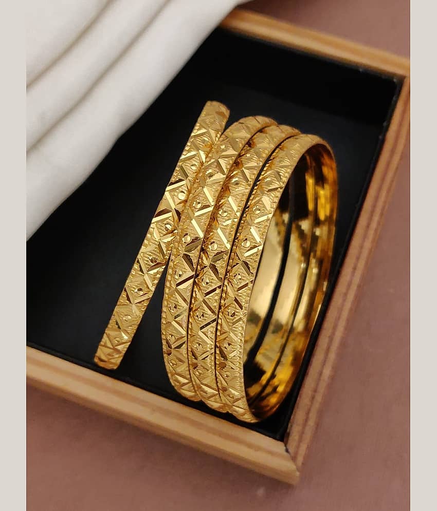 Shivay Fashion Gold Bangle Set ( Pack of 2 ) - Bangles & Bracelets | Buy online on ZillyBuy