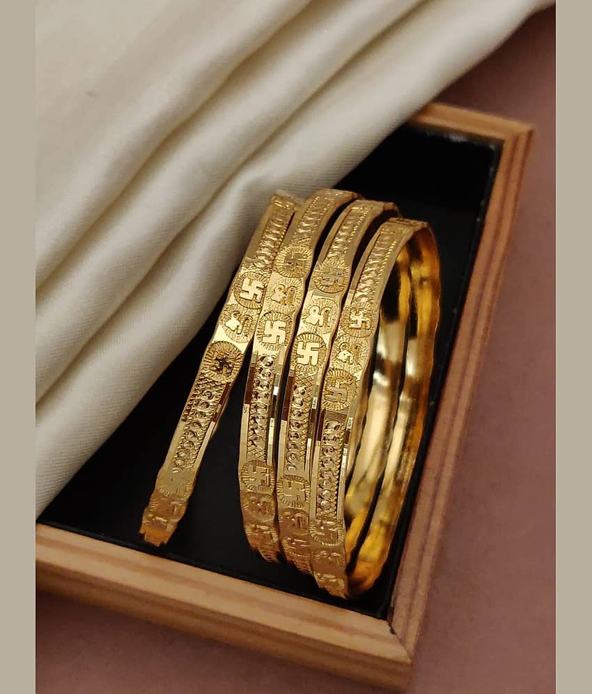 Shivay Fashion Gold Bangle Set ( Pack of 2 ) - Bangles & Bracelets | Buy online on ZillyBuy