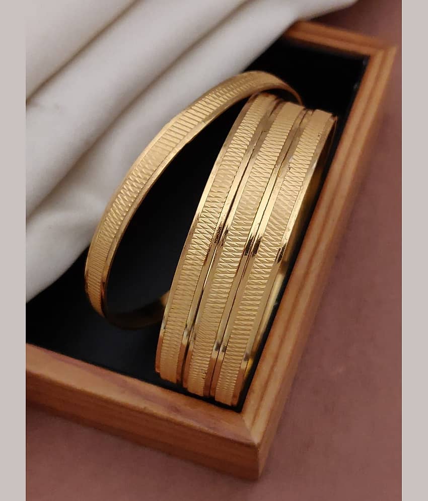 Shivay Fashion Gold Bangle Set ( Pack of 2 ) - Bangles & Bracelets | Buy online on ZillyBuy
