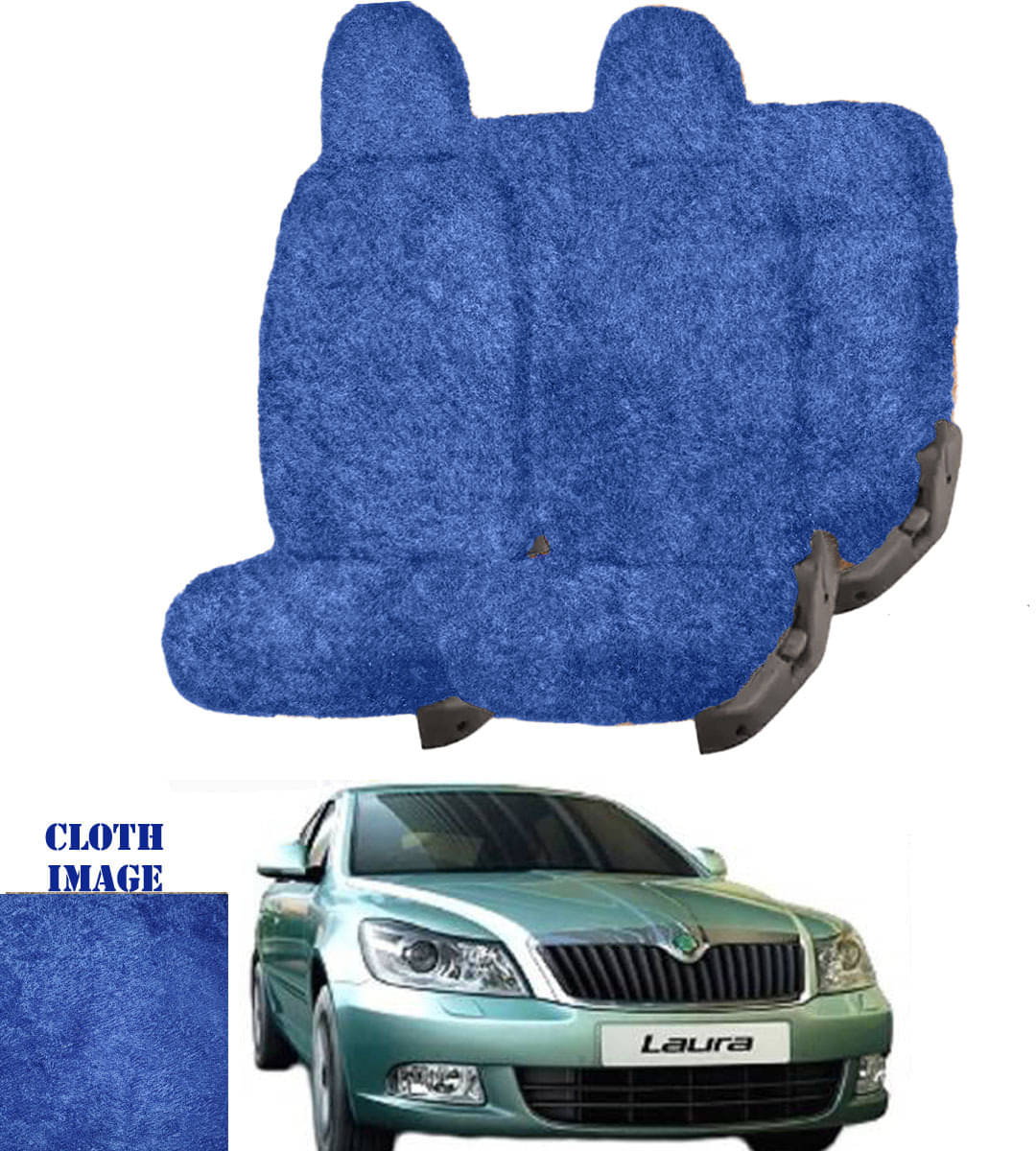 Skoda Laura Blue 5 Seater Car Seat Cover Skoda Laura Blue 5 Seater Car Seat Cover