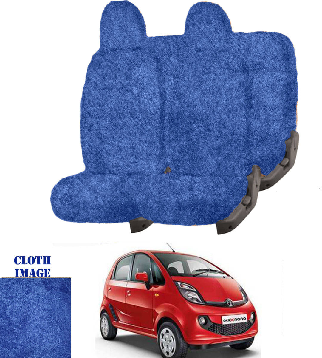     			Skoda Nano Blue 5 Seater Car Seat Cover