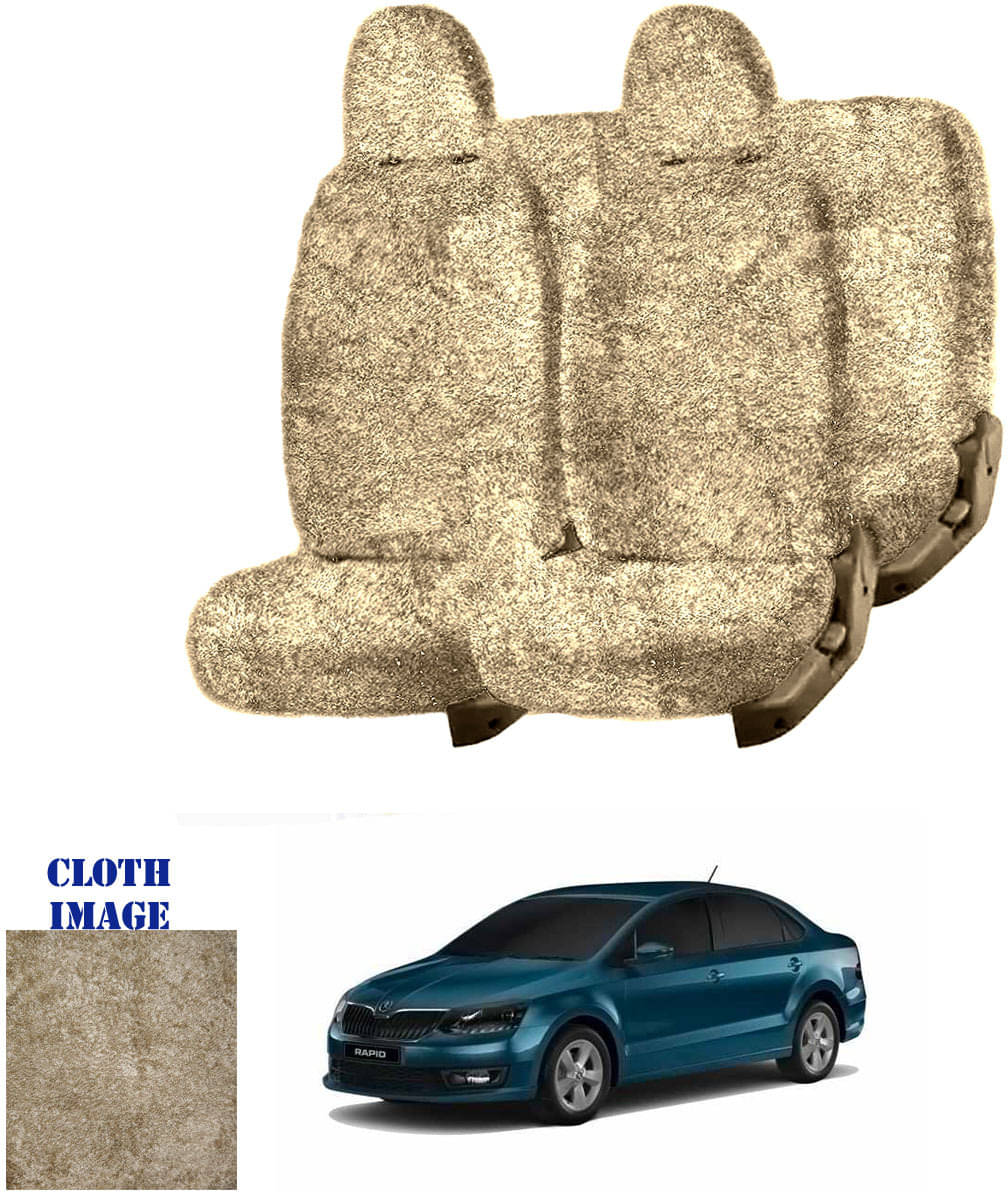 Skoda Rapid Beige 5 Seater Car Seat Cover Skoda Rapid Beige 5 Seater Car Seat Cover