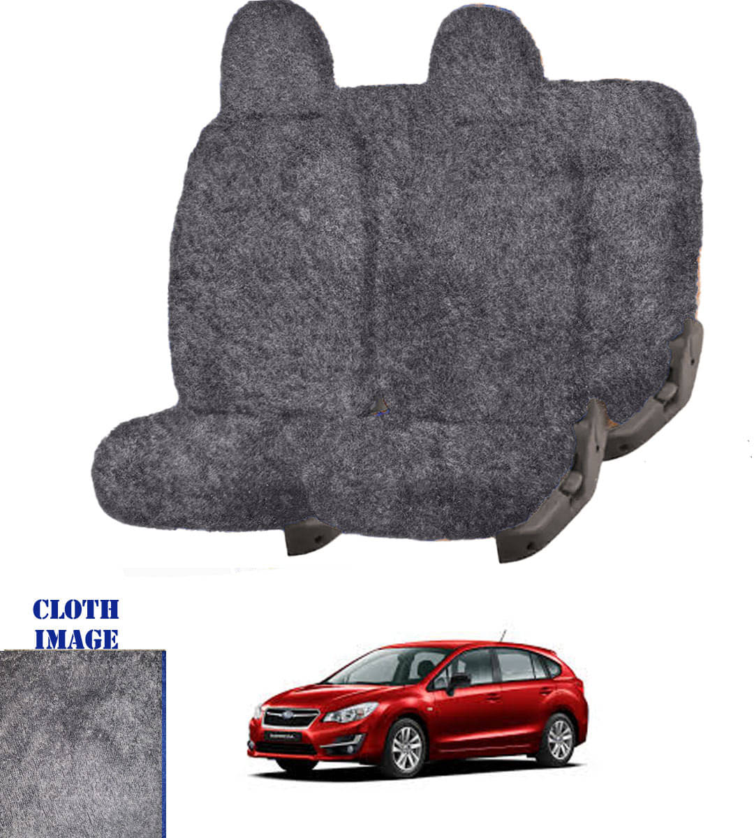 Subaru Impreza Grey 5 Seater Car Seat Cover Subaru Impreza Grey 5 Seater Car Seat Cover