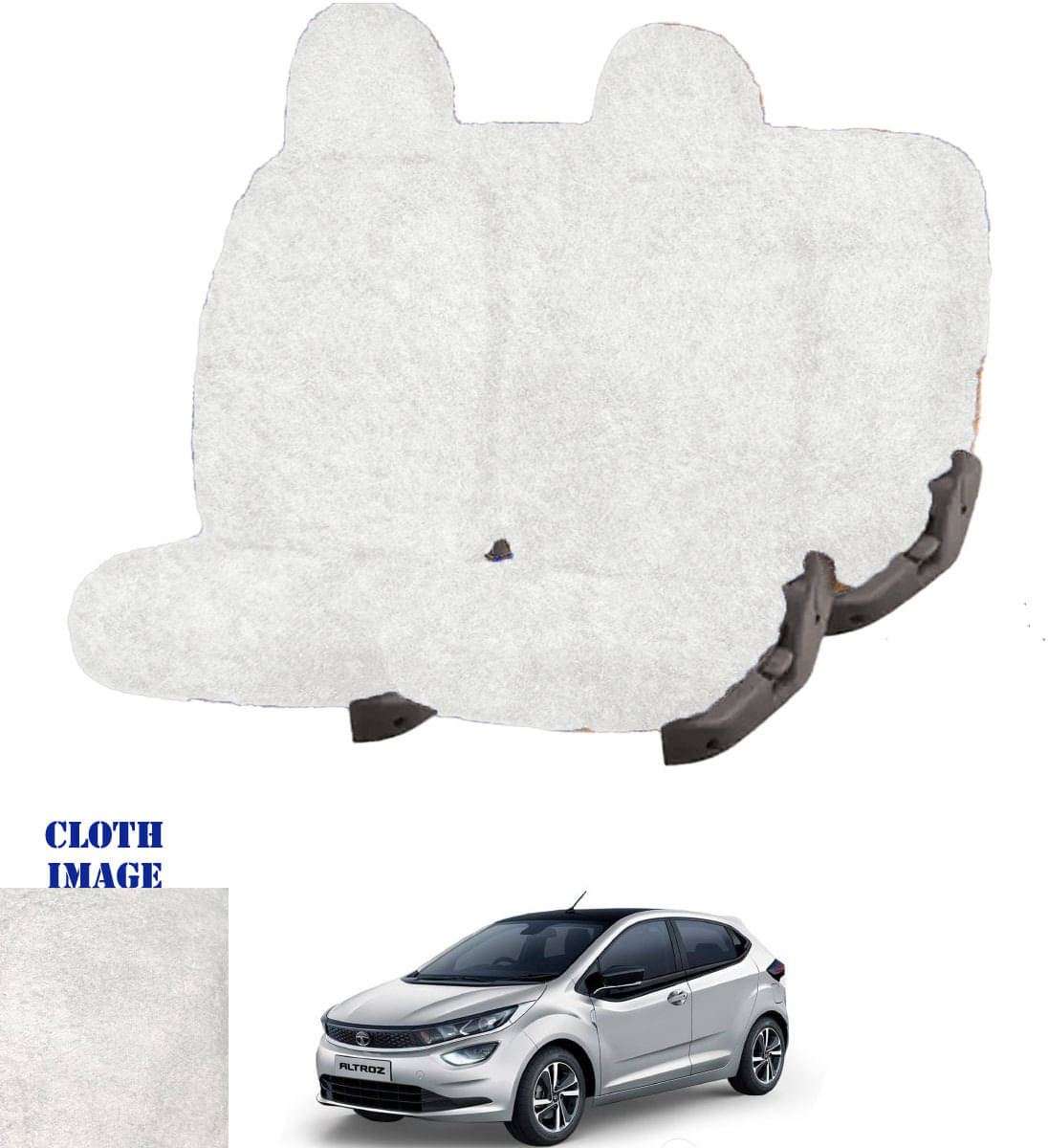 Tata Altroz White 5 Seater Car Seat Cover     			Tata Altroz White 5 Seater Car Seat Cover