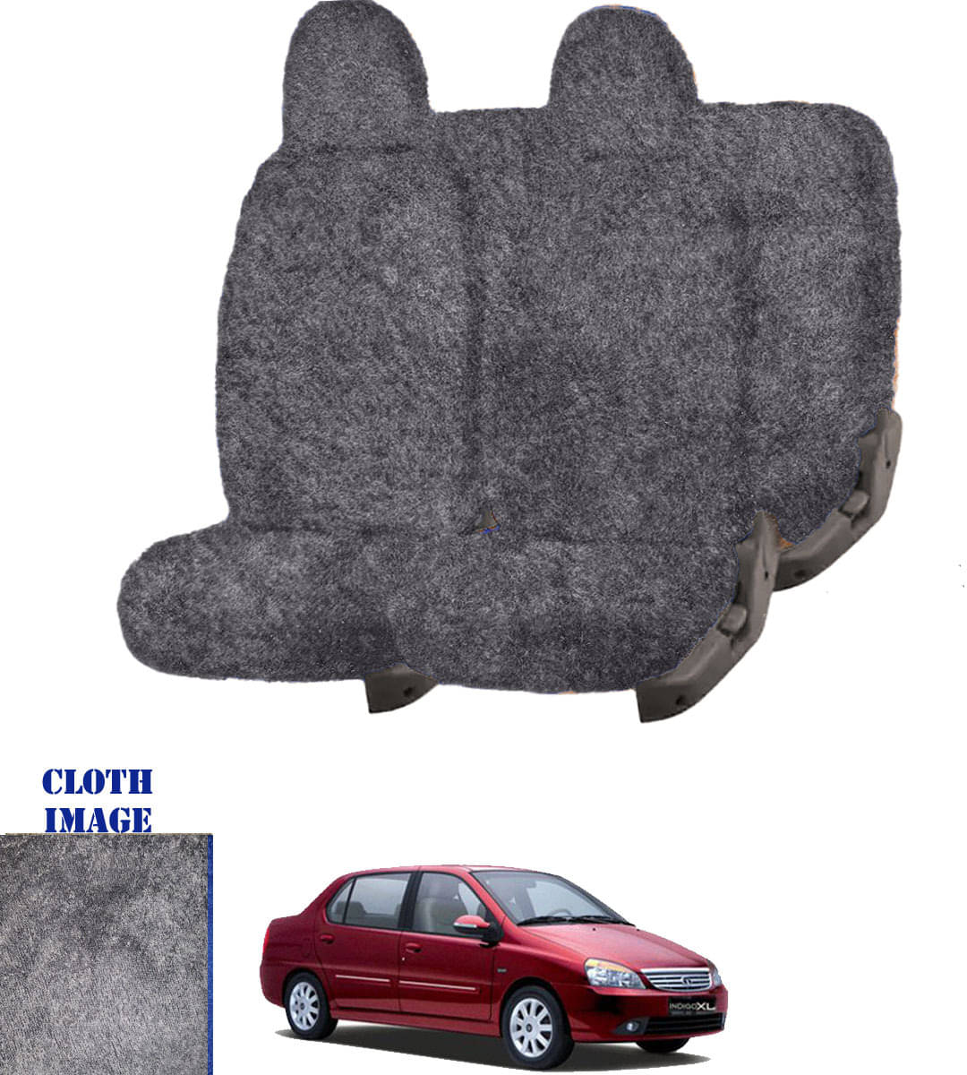 Tata Grand Dicor Grey 5 Seater Car Seat Cover Tata Grand Dicor Grey 5 Seater Car Seat Cover