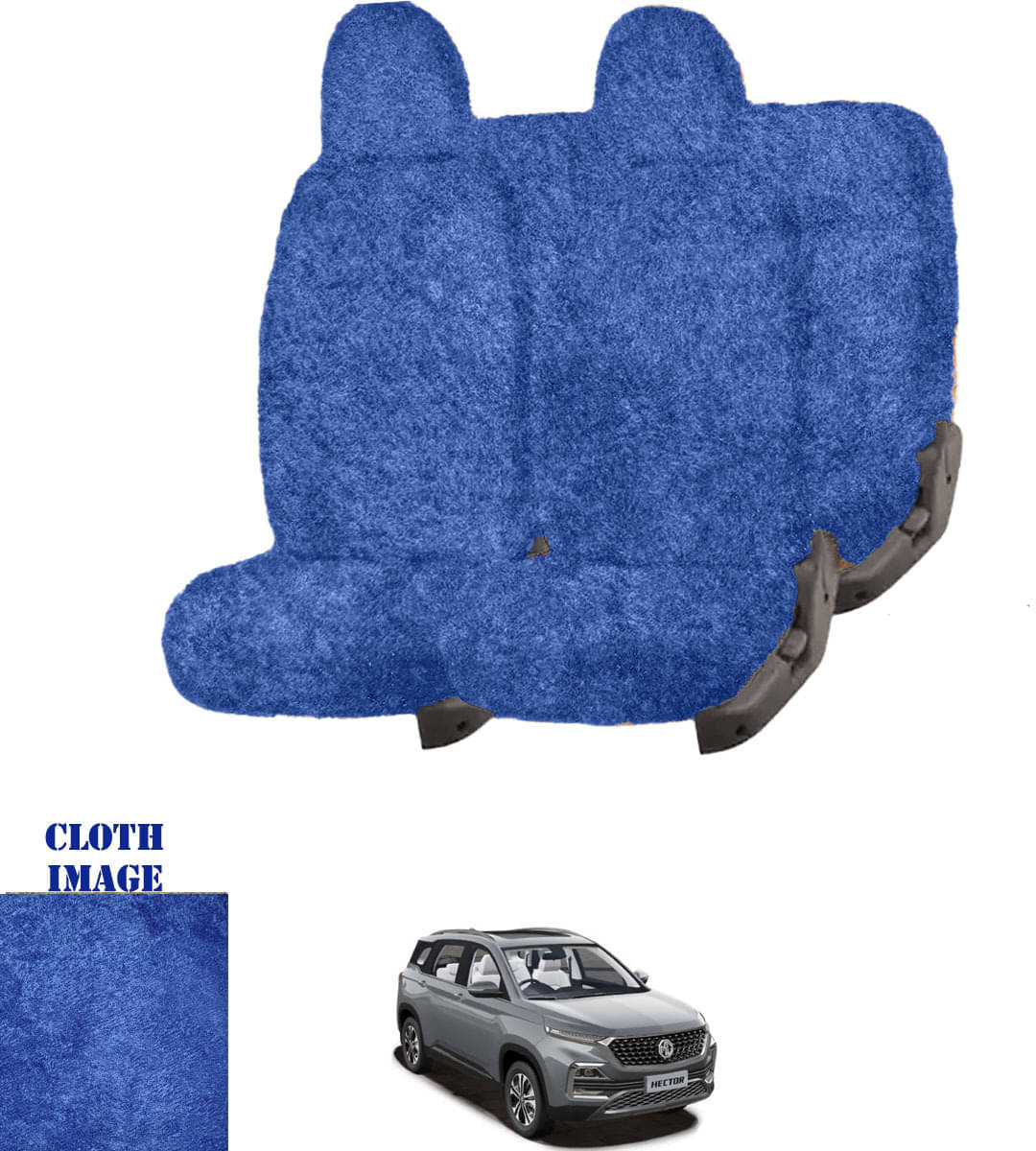 Tata Hector Blue 7 Seater Car Seat Cover Tata Hector Blue 7 Seater Car Seat Cover