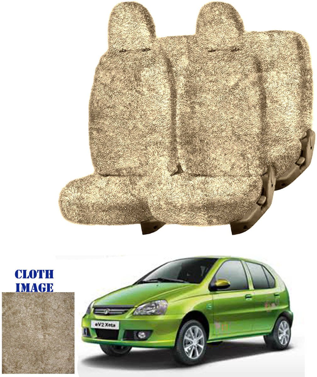 Tata Indica eV2 Beige 5 Seater Car Seat Cover     			Tata Indica eV2 Beige 5 Seater Car Seat Cover
