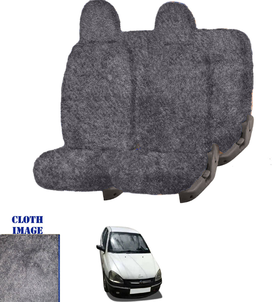     			Tata Indicab Grey 5 Seater Car Seat Cover