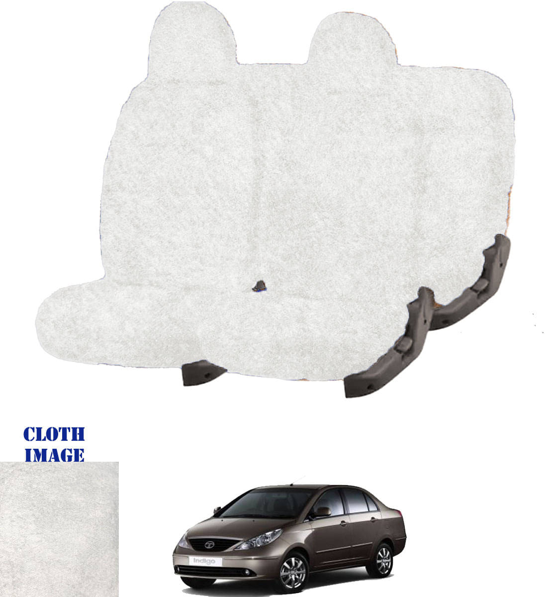 Tata Indigo CS White 5 Seater Car Seat Cover Tata Indigo CS White 5 Seater Car Seat Cover