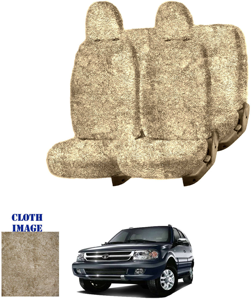     			Tata Safari Dicor Beige 7 Seater Car Seat Cover