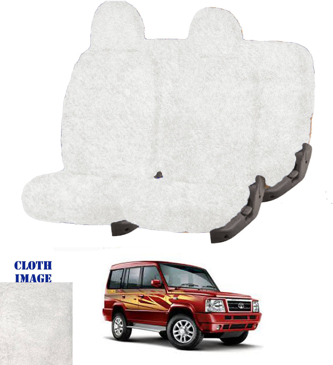 Tata Sumo Grande MK II White 10 Seater Car Seat Cover Tata Sumo Grande MK II White 10 Seater Car Seat Cover