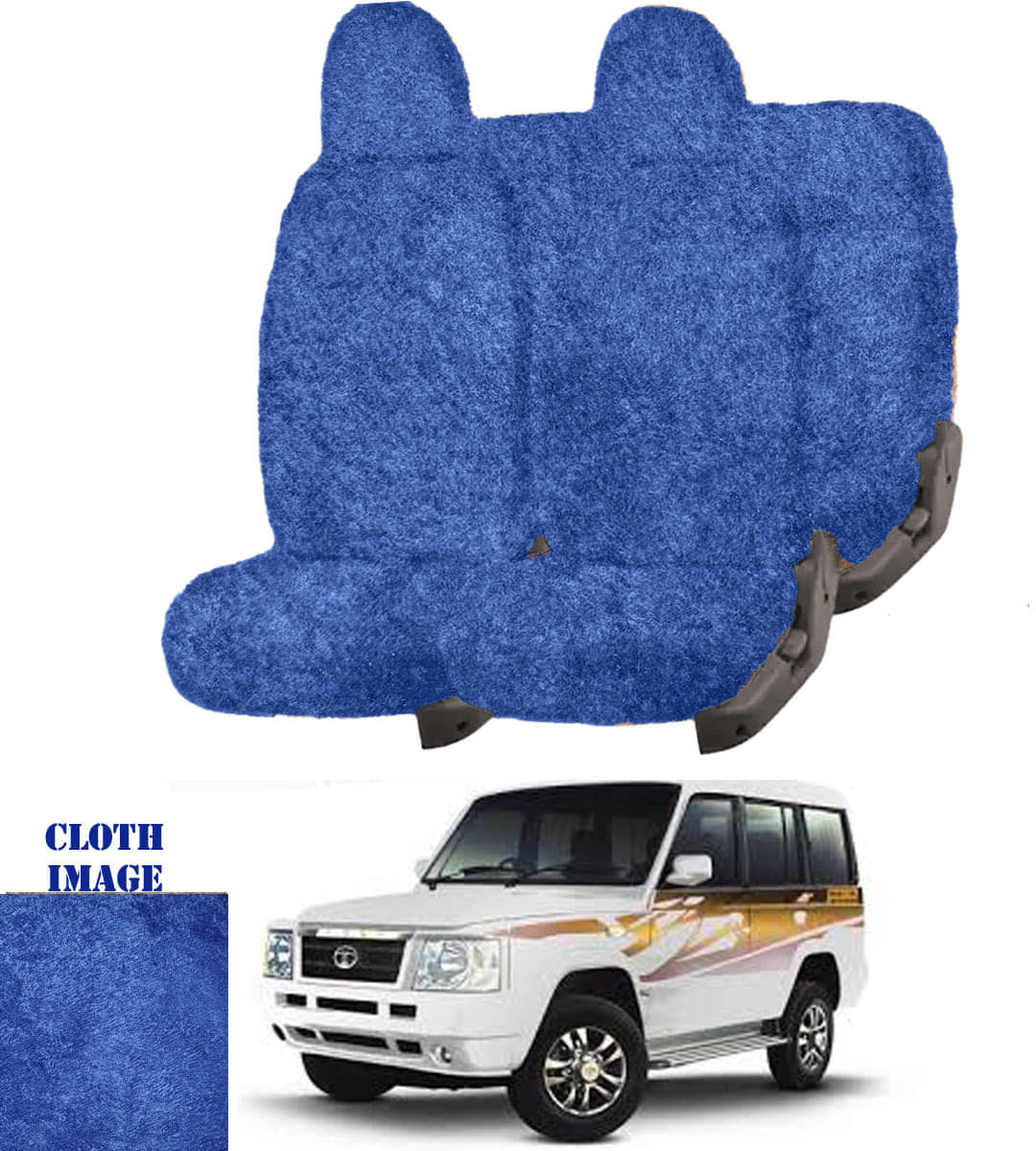 Tata Sumo Victa Blue 7 Seater Car Seat Cover Tata Sumo Victa Blue 7 Seater Car Seat Cover